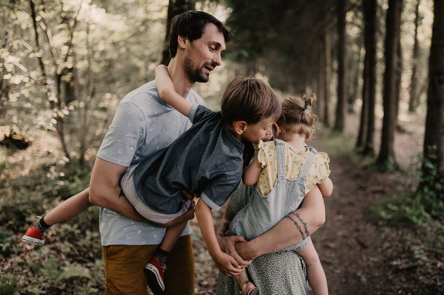 séance famille au lac des vieilles forges