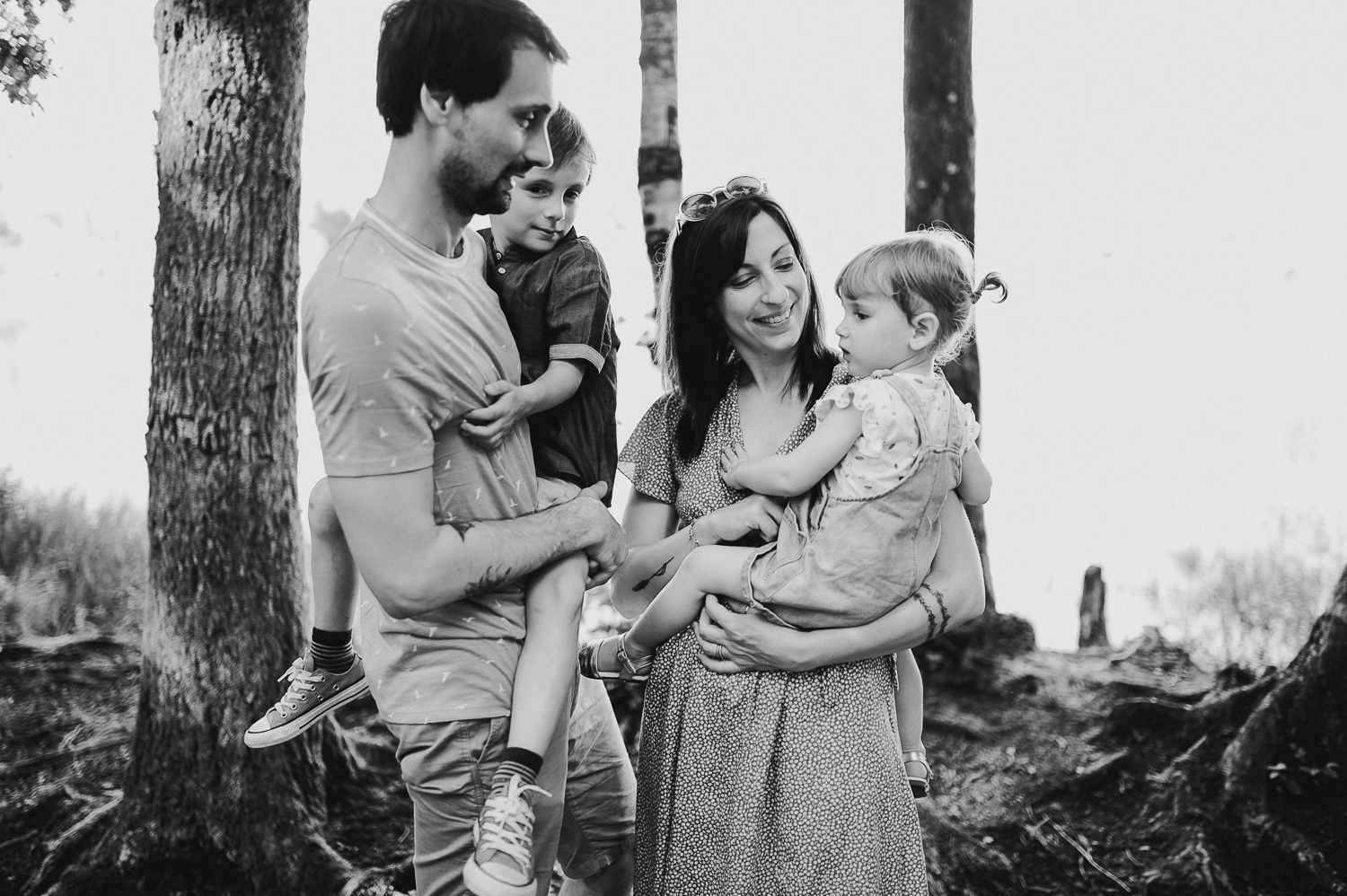 séance famille au lac des vieilles forges