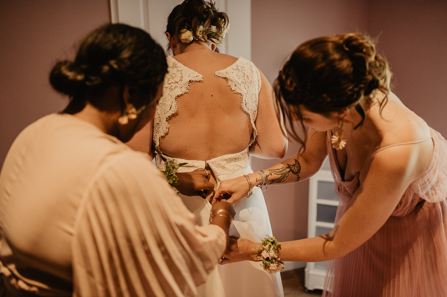 mariage à la ferme de la loge
