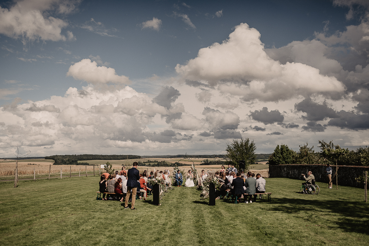 mariage à la ferme de la loge